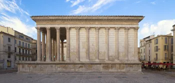 Maison Carrée, west elevation